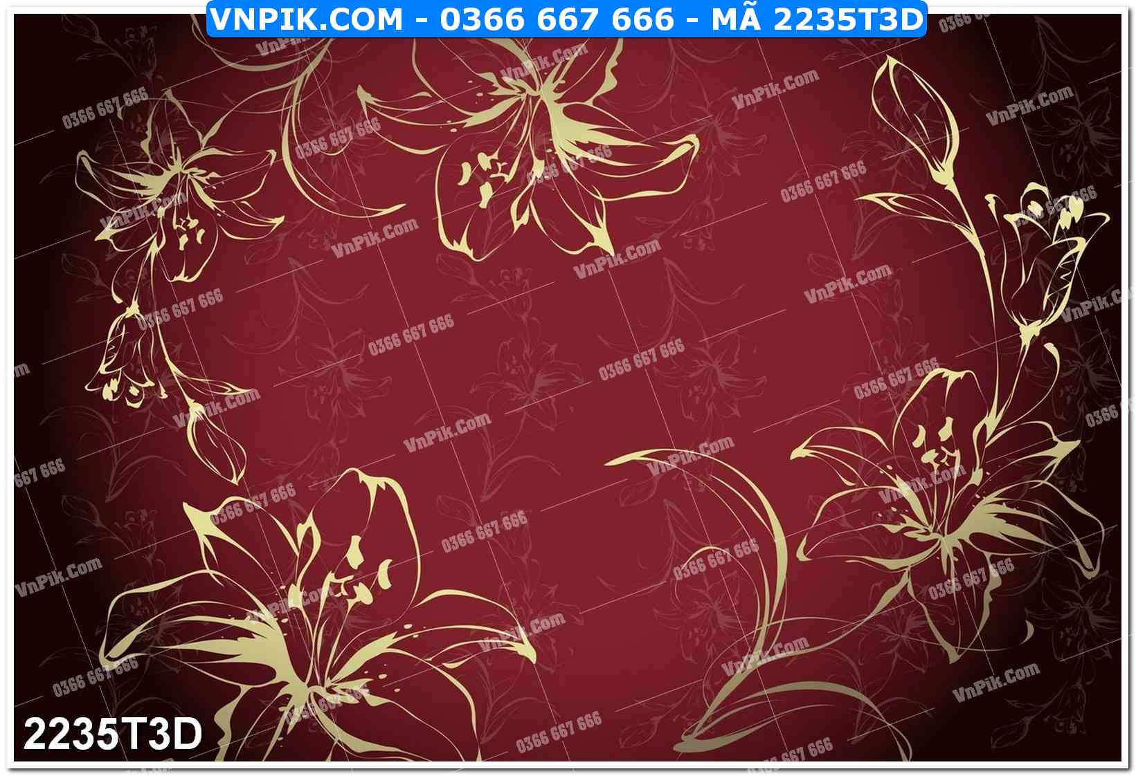 Trah Treo Tường – Tranh 3D Hiện Đại 2235T3D