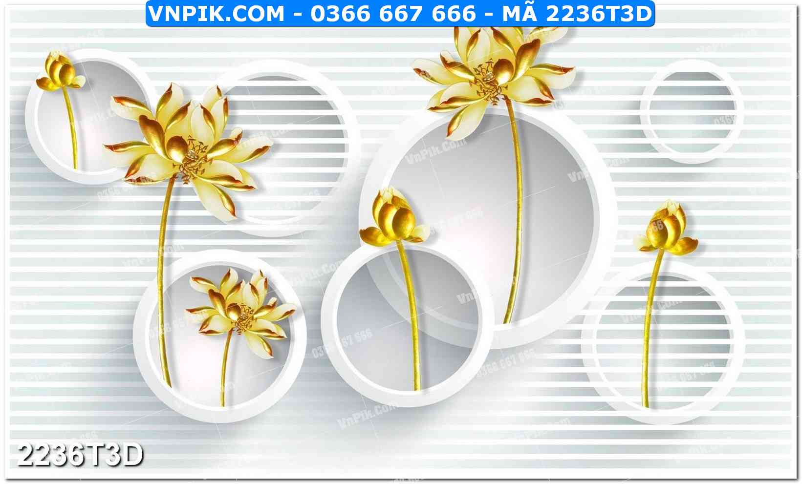 Trah Treo Tường – Tranh 3D Hiện Đại 2236T3D