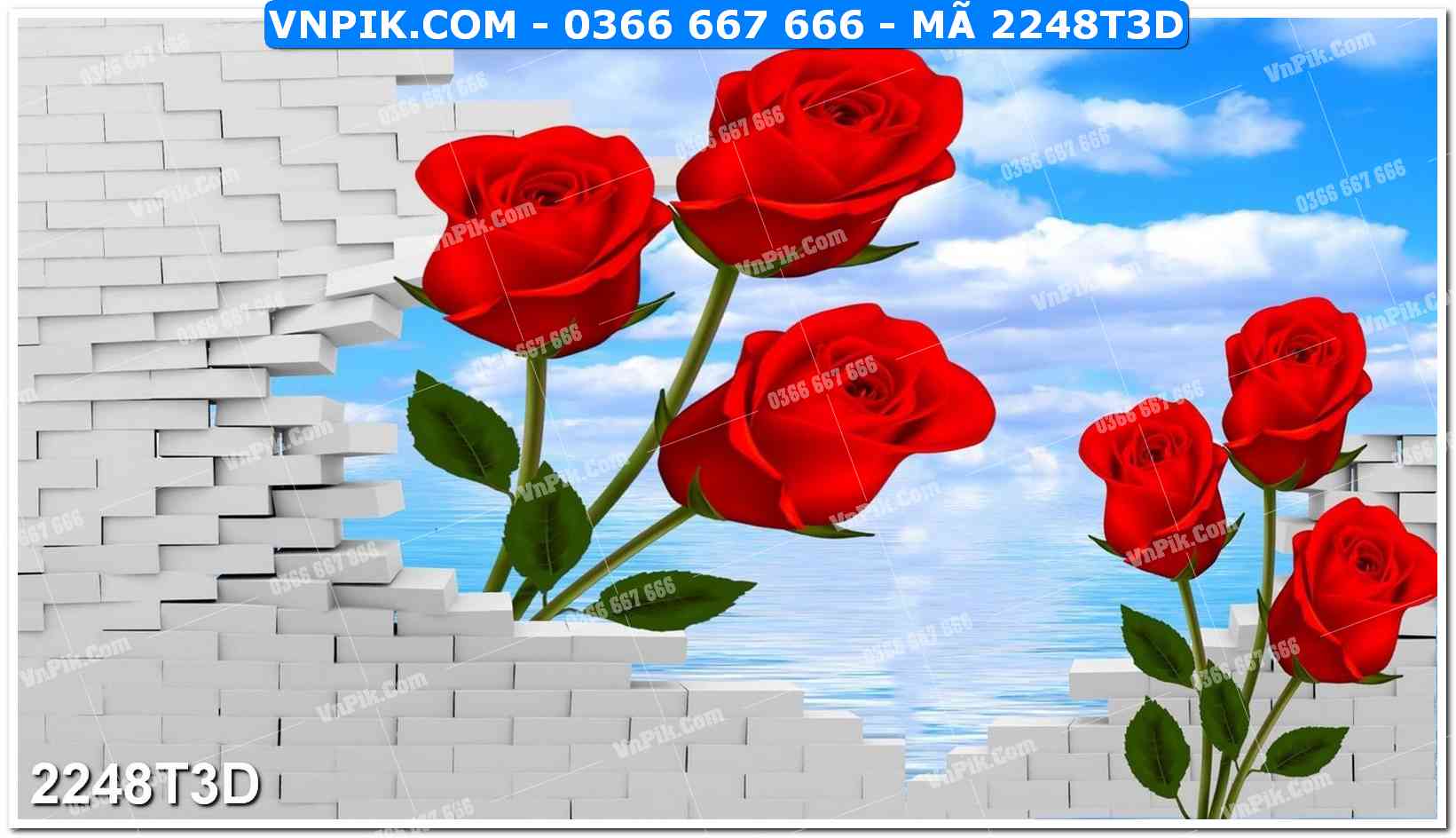 Trah Treo Tường – Tranh 3D Hiện Đại 2248T3D