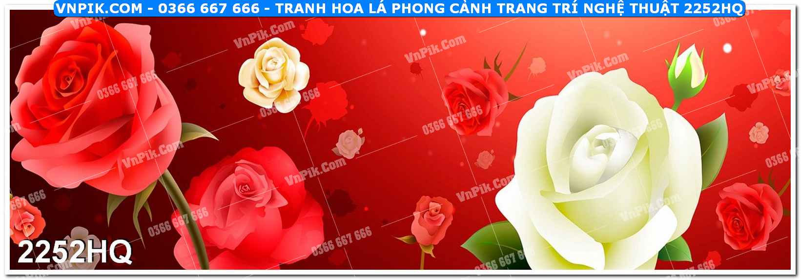 Tranh hoa lá phong cảnh trang trí nghệ thuật 2252HQ