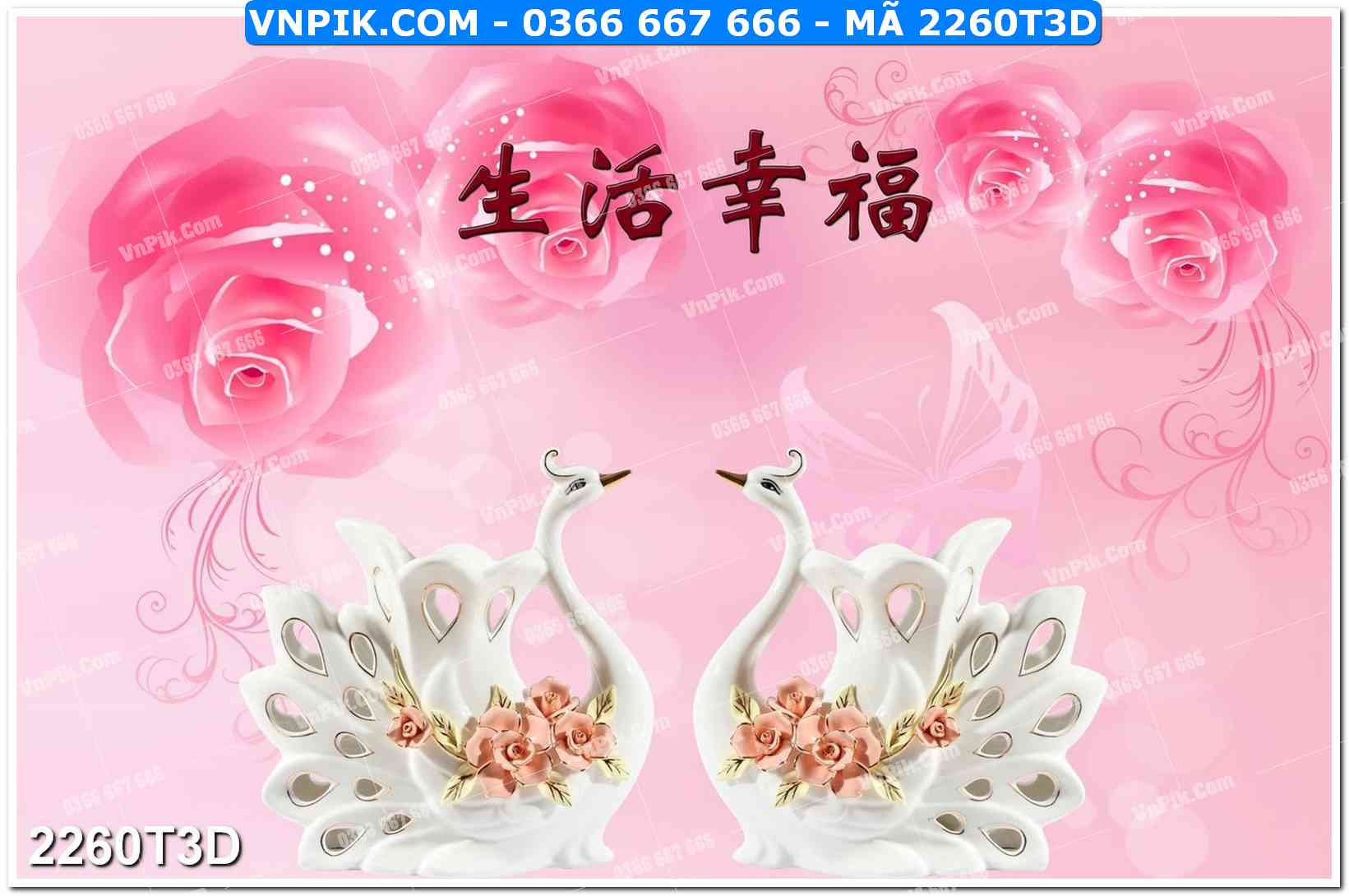 Trah Treo Tường – Tranh 3D Hiện Đại 2260T3D