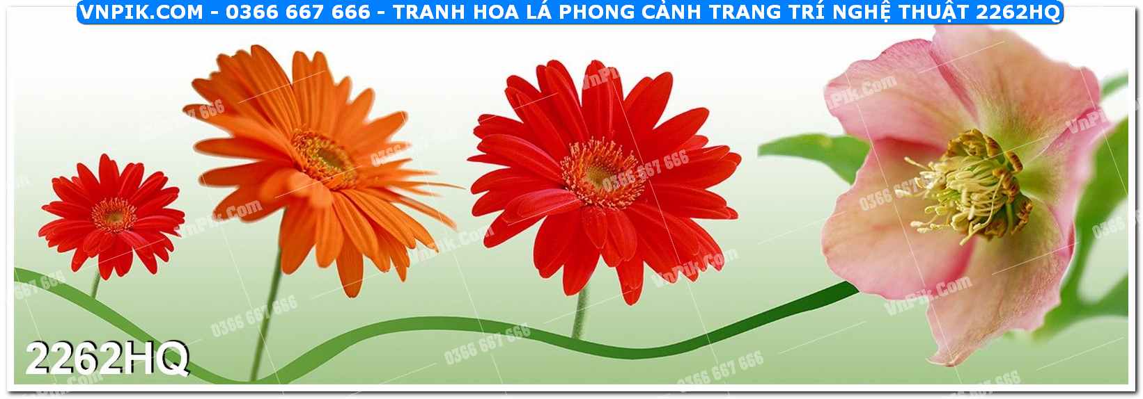 Tranh hoa lá phong cảnh trang trí nghệ thuật 2262HQ