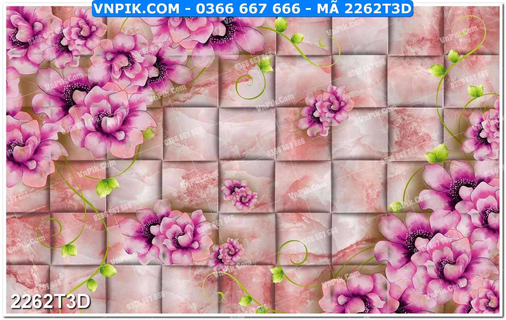 Trah Treo Tường – Tranh 3D Hiện Đại 2262T3D