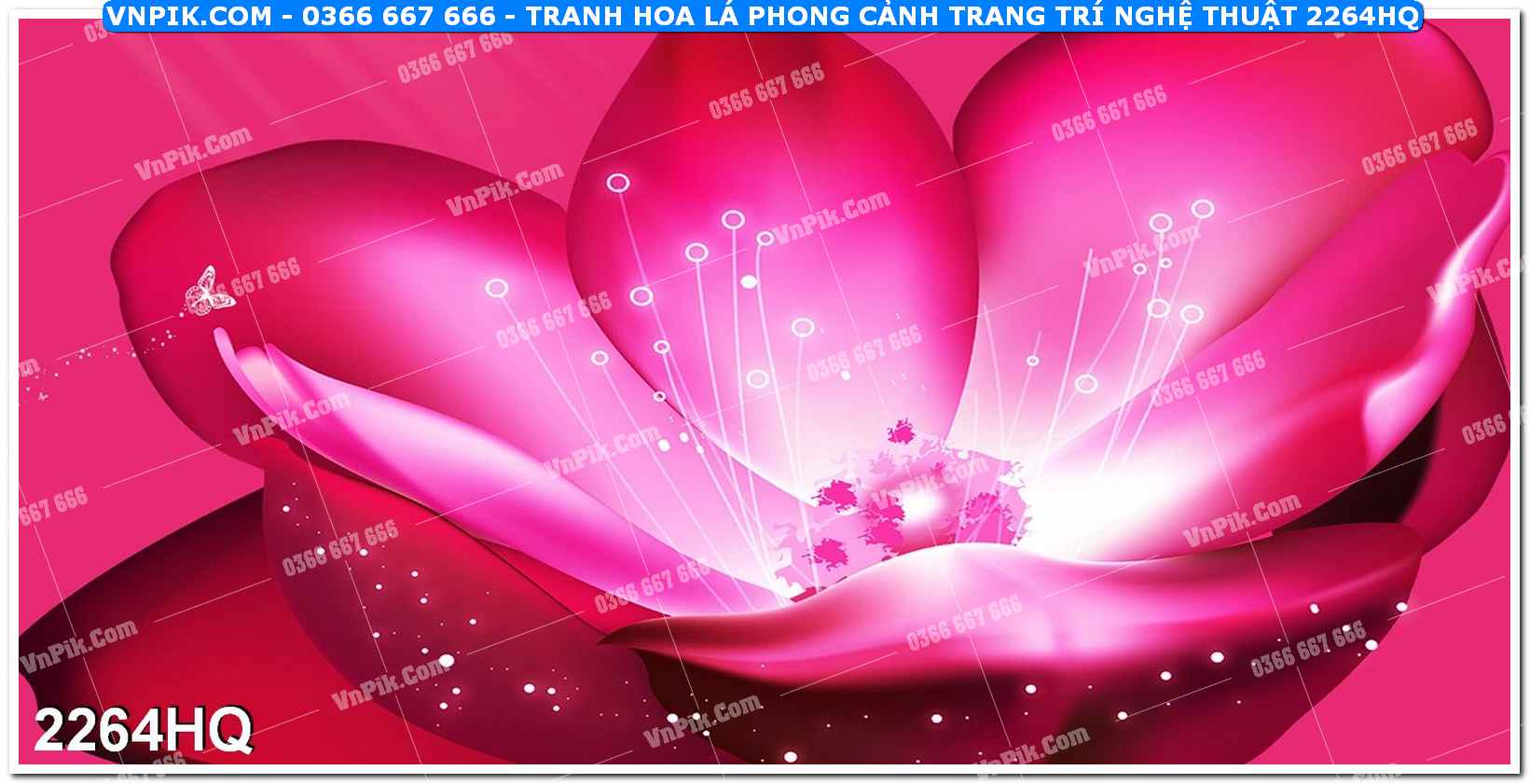 Tranh hoa lá phong cảnh trang trí nghệ thuật 2264HQ