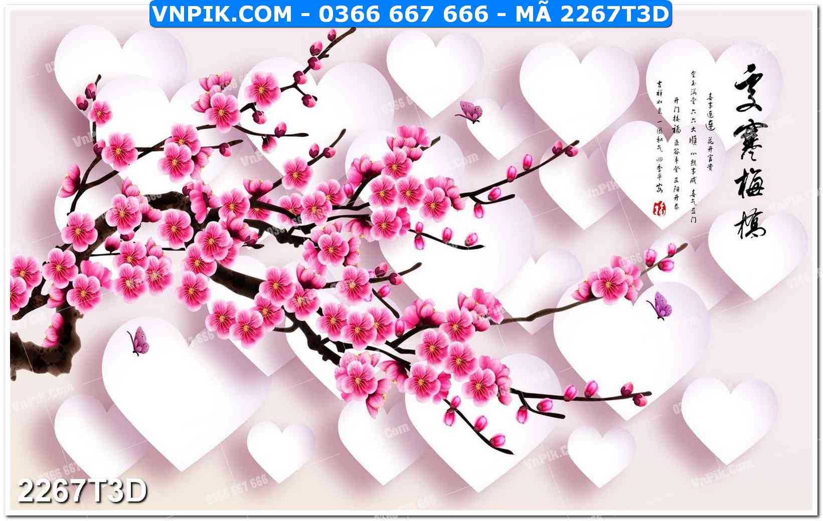 Trah Treo Tường – Tranh 3D Hiện Đại 2267T3D
