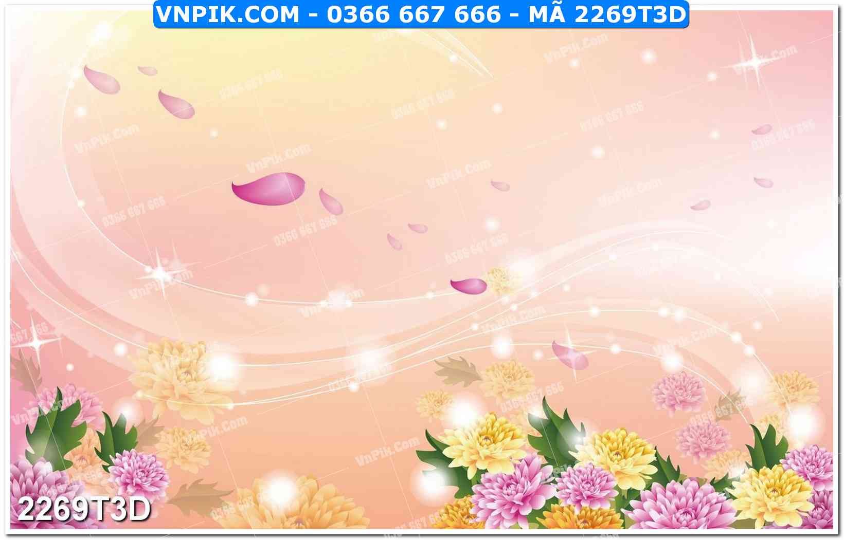 Trah Treo Tường – Tranh 3D Hiện Đại 2269T3D