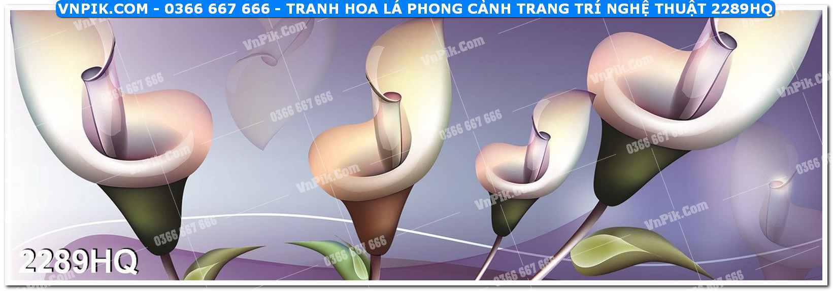 Tranh hoa lá phong cảnh trang trí nghệ thuật 2289HQ