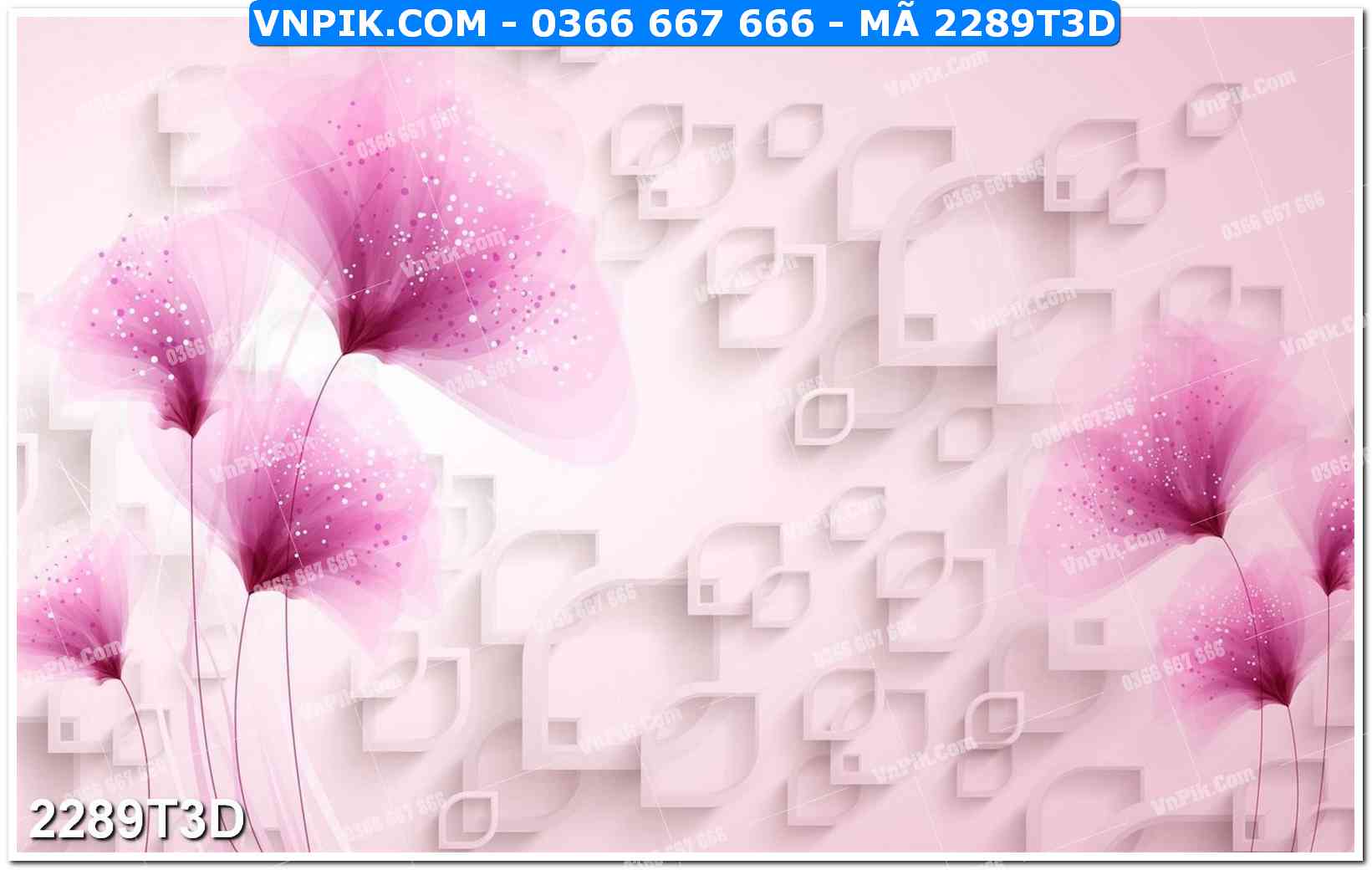 Trah Treo Tường – Tranh 3D Hiện Đại 2289T3D