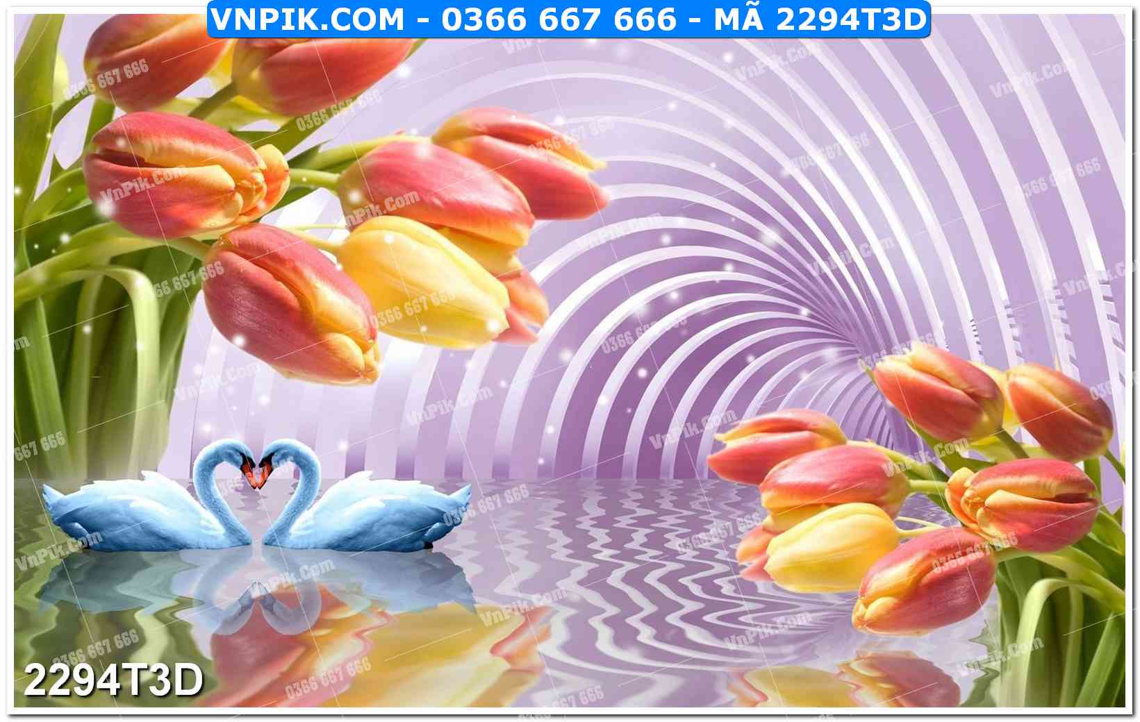 Trah Treo Tường – Tranh 3D Hiện Đại 2294T3D
