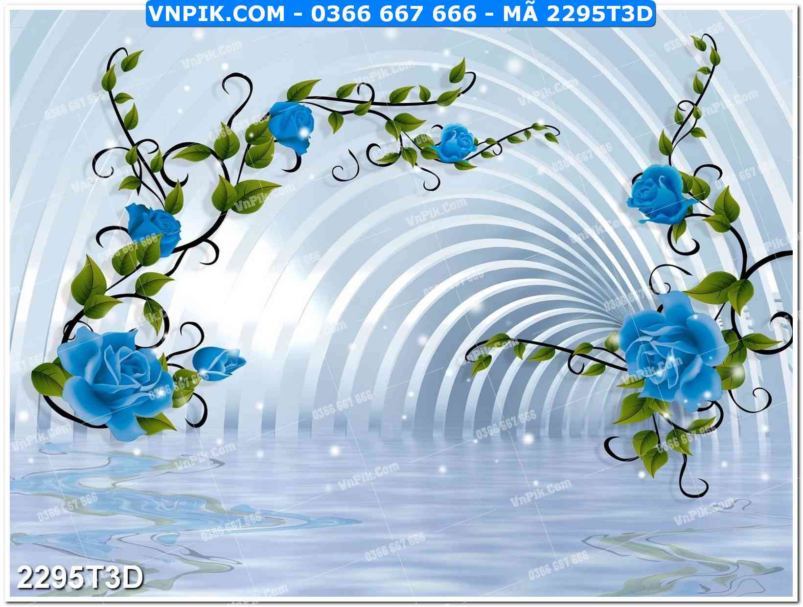 Trah Treo Tường – Tranh 3D Hiện Đại 2295T3D