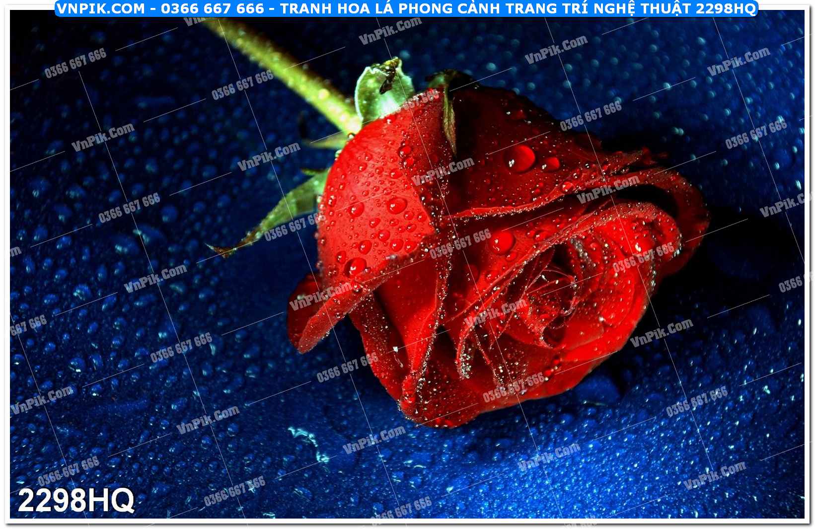 Tranh hoa lá phong cảnh trang trí nghệ thuật 2298HQ