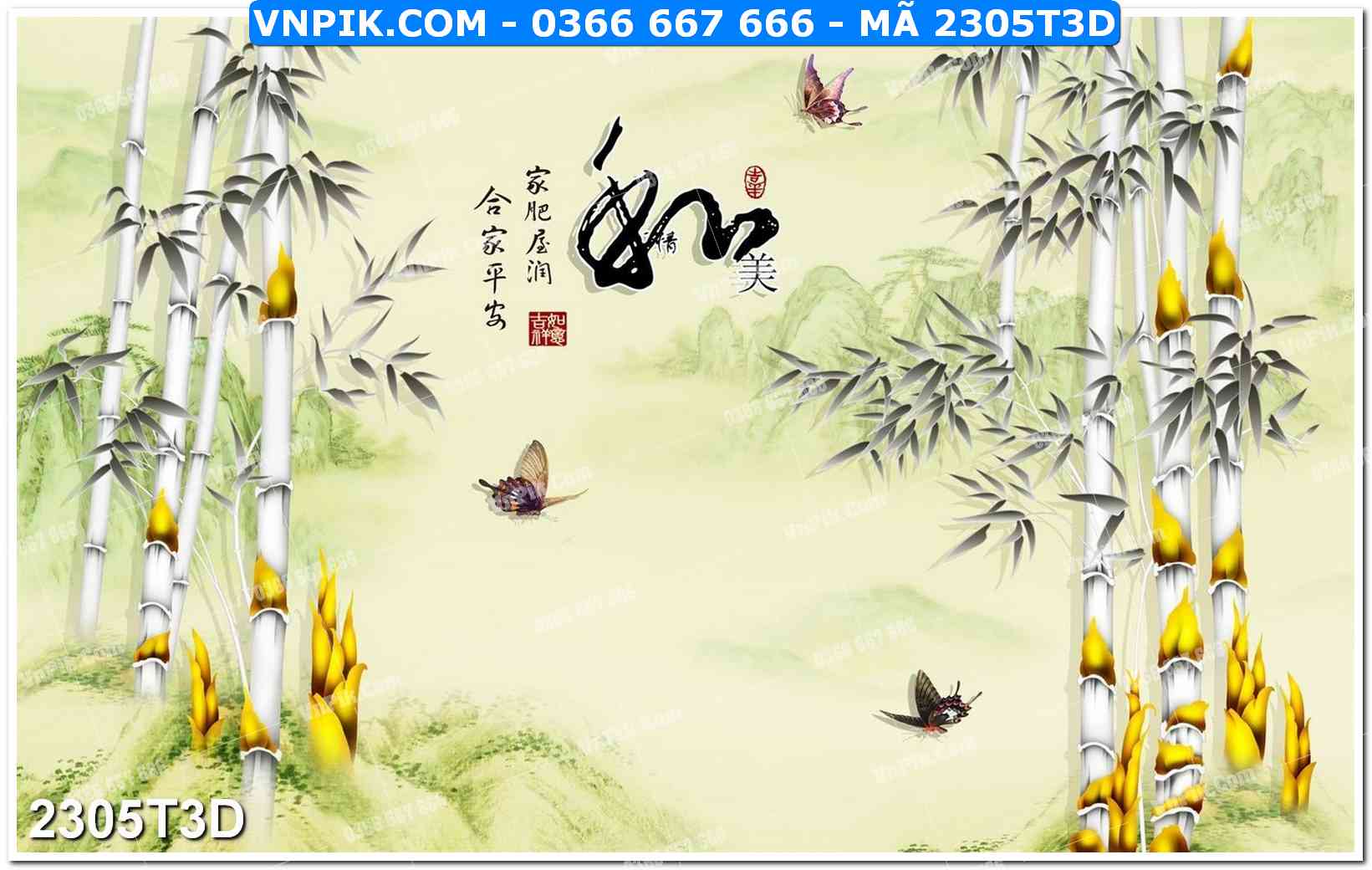 Trah Treo Tường – Tranh 3D Hiện Đại 2305T3D