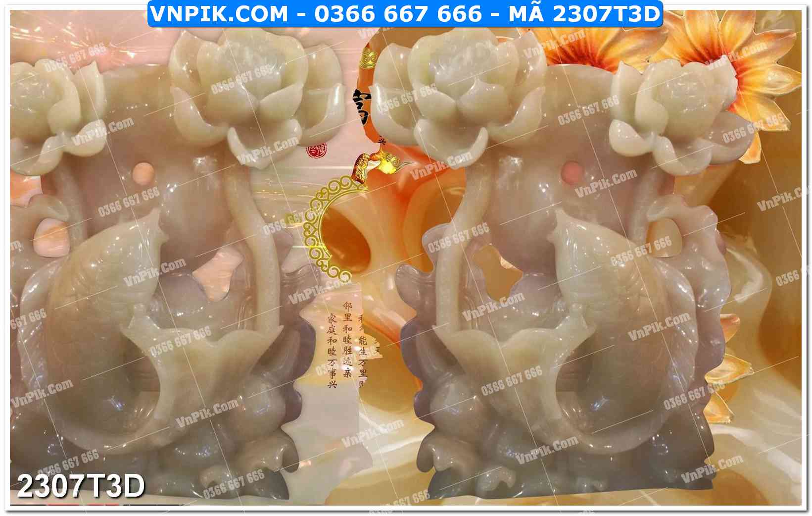 Trah Treo Tường – Tranh 3D Hiện Đại 2307T3D