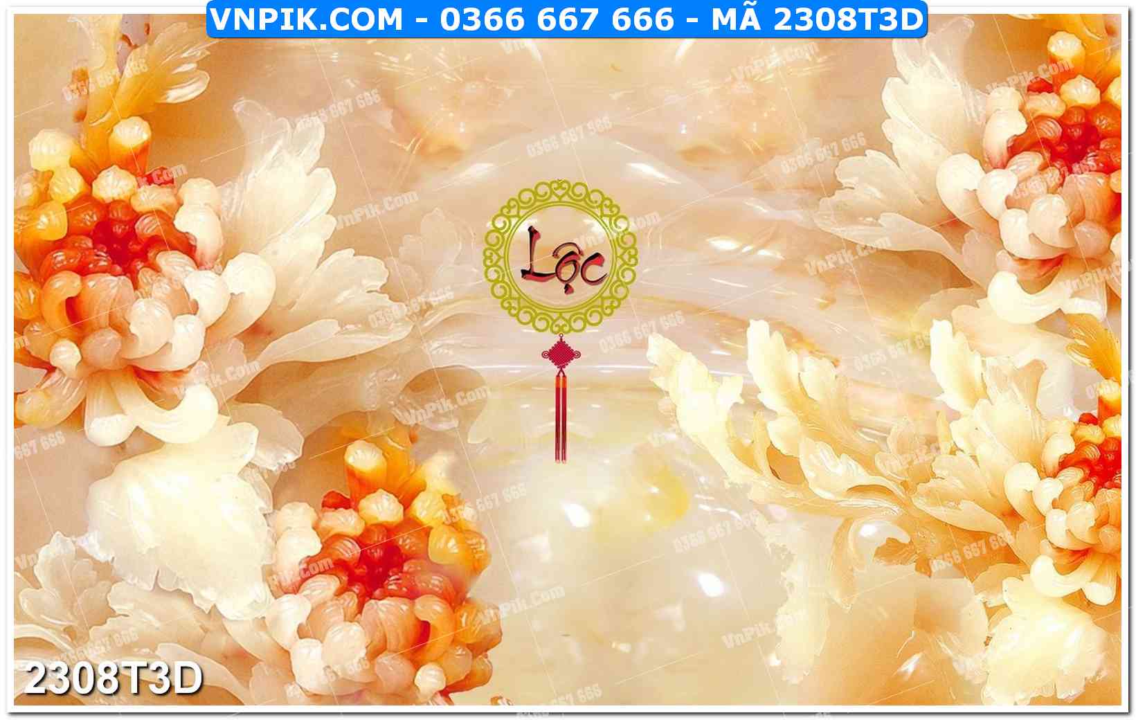 Trah Treo Tường – Tranh 3D Hiện Đại 2308T3D