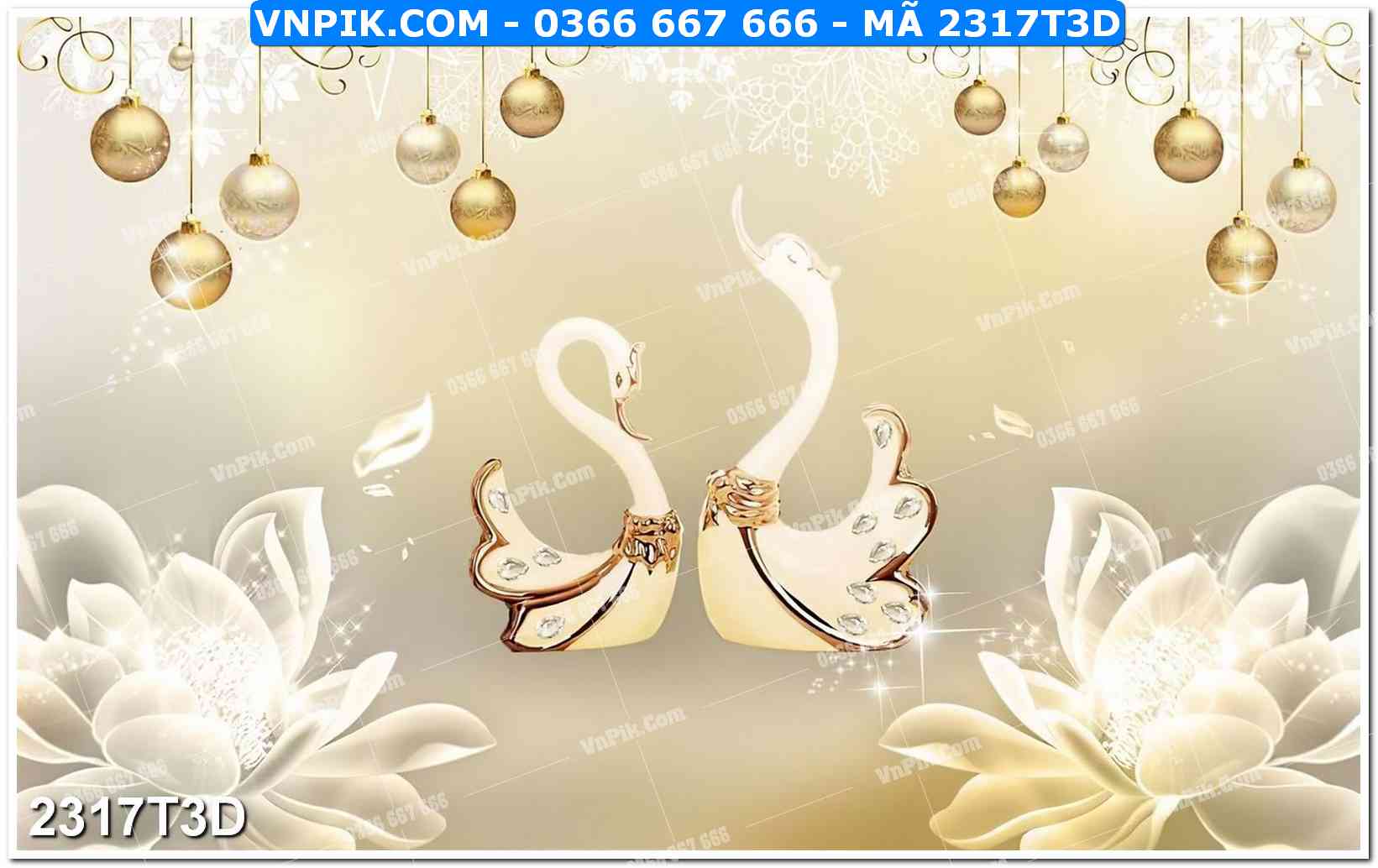 Trah Treo Tường – Tranh 3D Hiện Đại 2317T3D