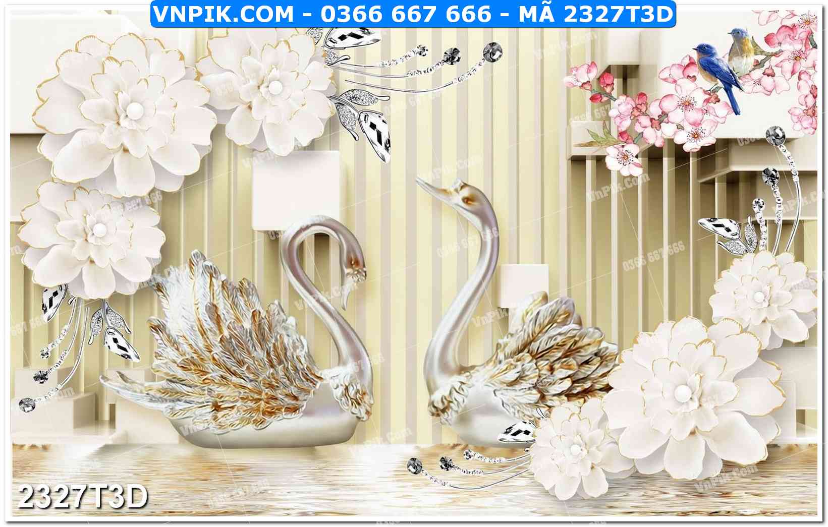 Trah Treo Tường – Tranh 3D Hiện Đại 2327T3D
