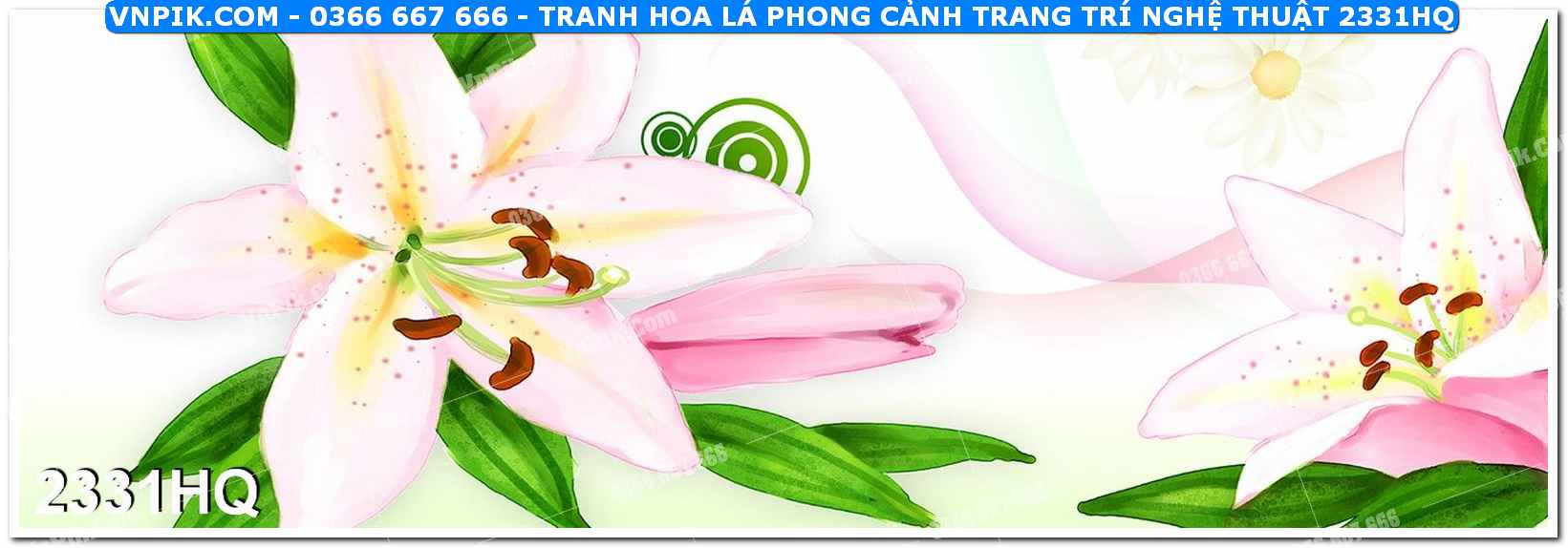 Tranh hoa lá phong cảnh trang trí nghệ thuật 2331HQ