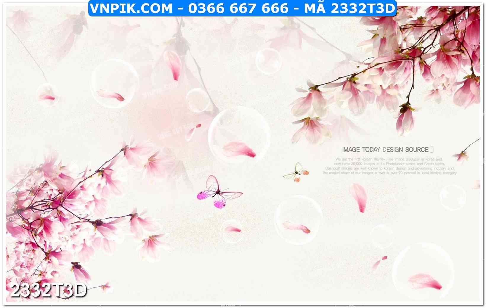 Trah Treo Tường – Tranh 3D Hiện Đại 2332T3D