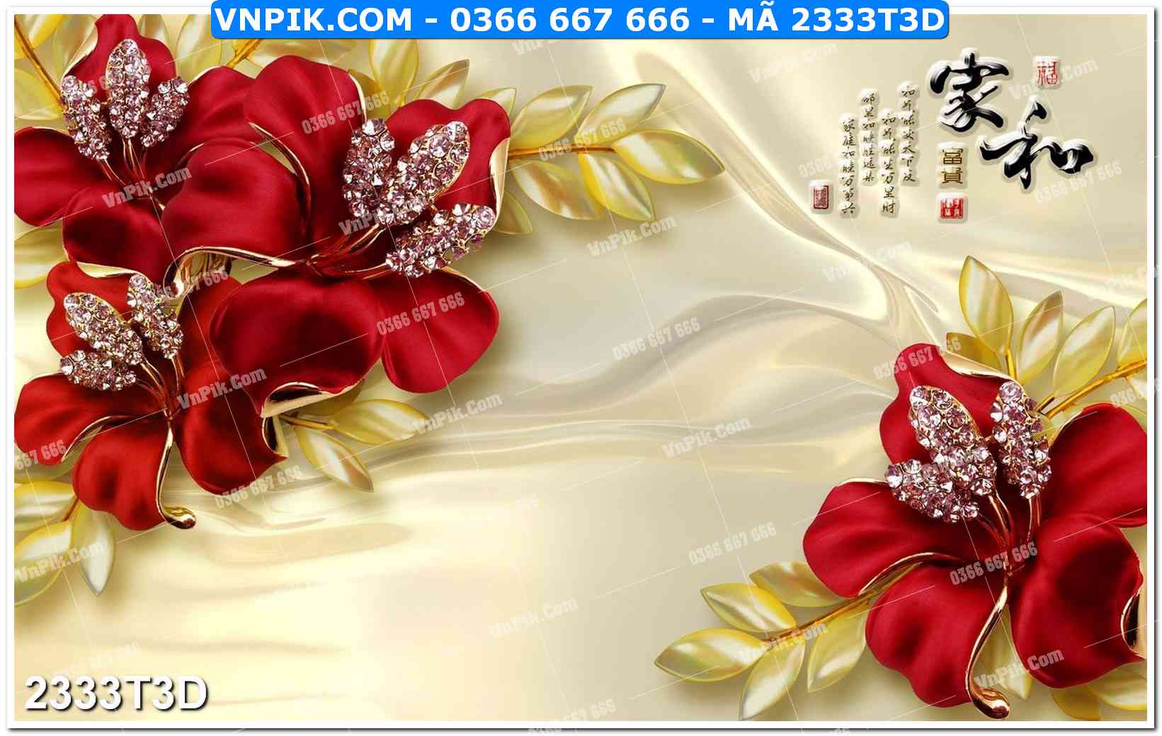 Trah Treo Tường – Tranh 3D Hiện Đại 2333T3D