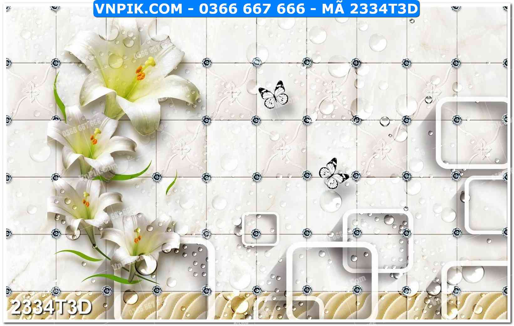 Trah Treo Tường – Tranh 3D Hiện Đại 2334T3D