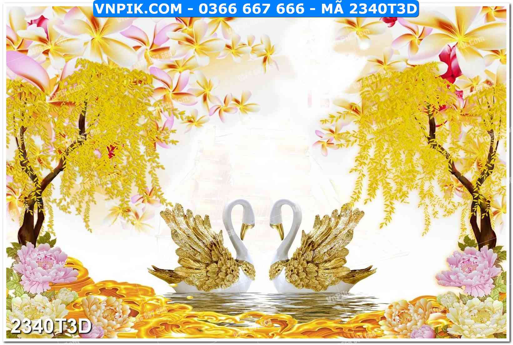 Trah Treo Tường – Tranh 3D Hiện Đại 2340T3D