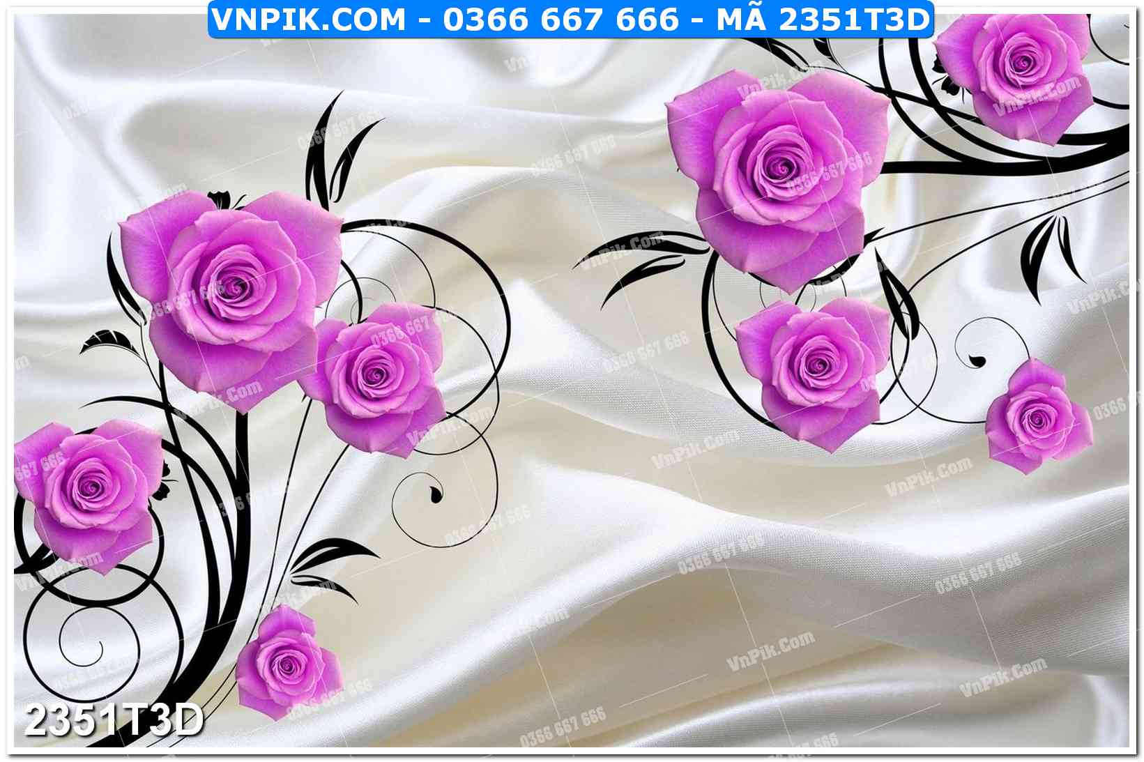 Trah Treo Tường – Tranh 3D Hiện Đại 2351T3D