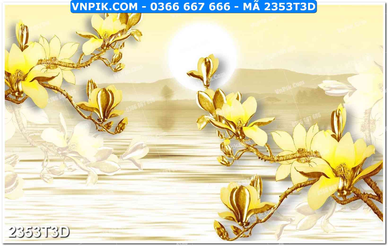 Trah Treo Tường – Tranh 3D Hiện Đại 2353T3D