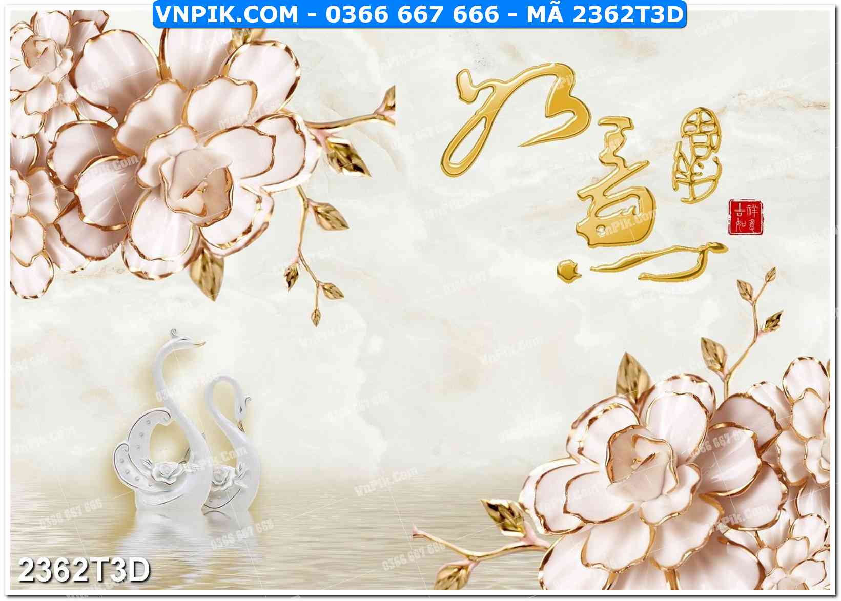 Trah Treo Tường – Tranh 3D Hiện Đại 2362T3D