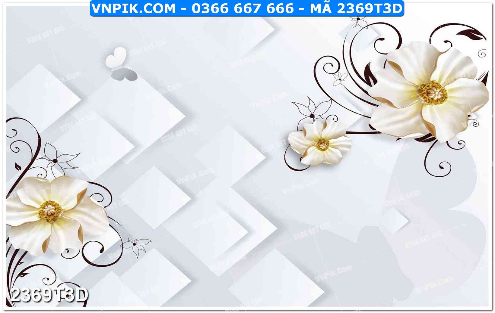 Trah Treo Tường – Tranh 3D Hiện Đại 2369T3D