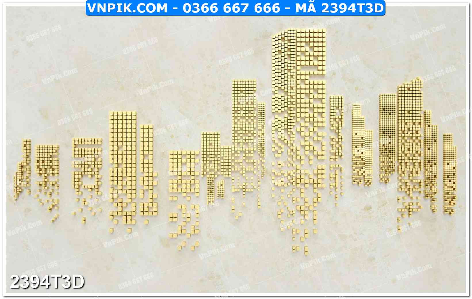 Trah Treo Tường – Tranh 3D Hiện Đại 2394T3D