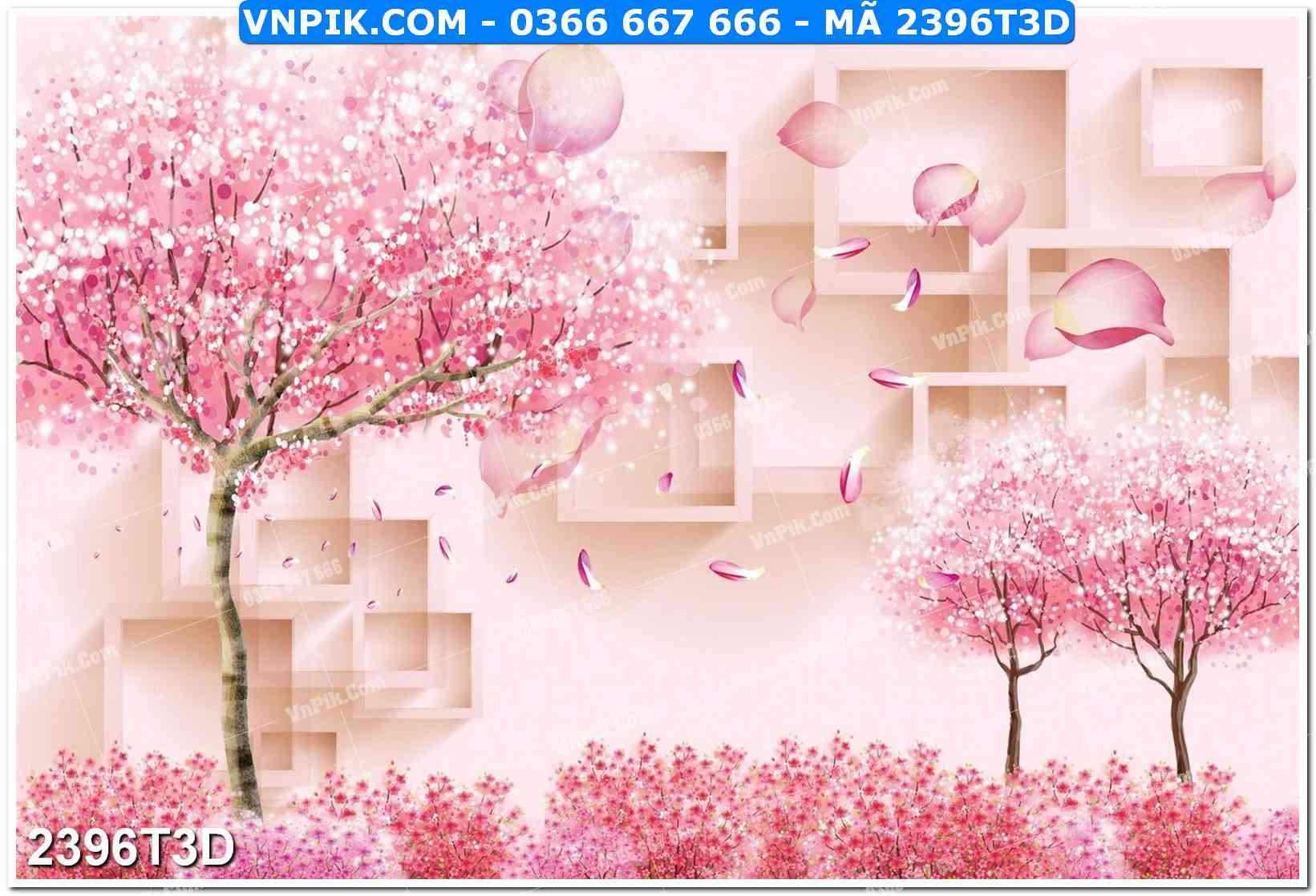 Trah Treo Tường – Tranh 3D Hiện Đại 2396T3D