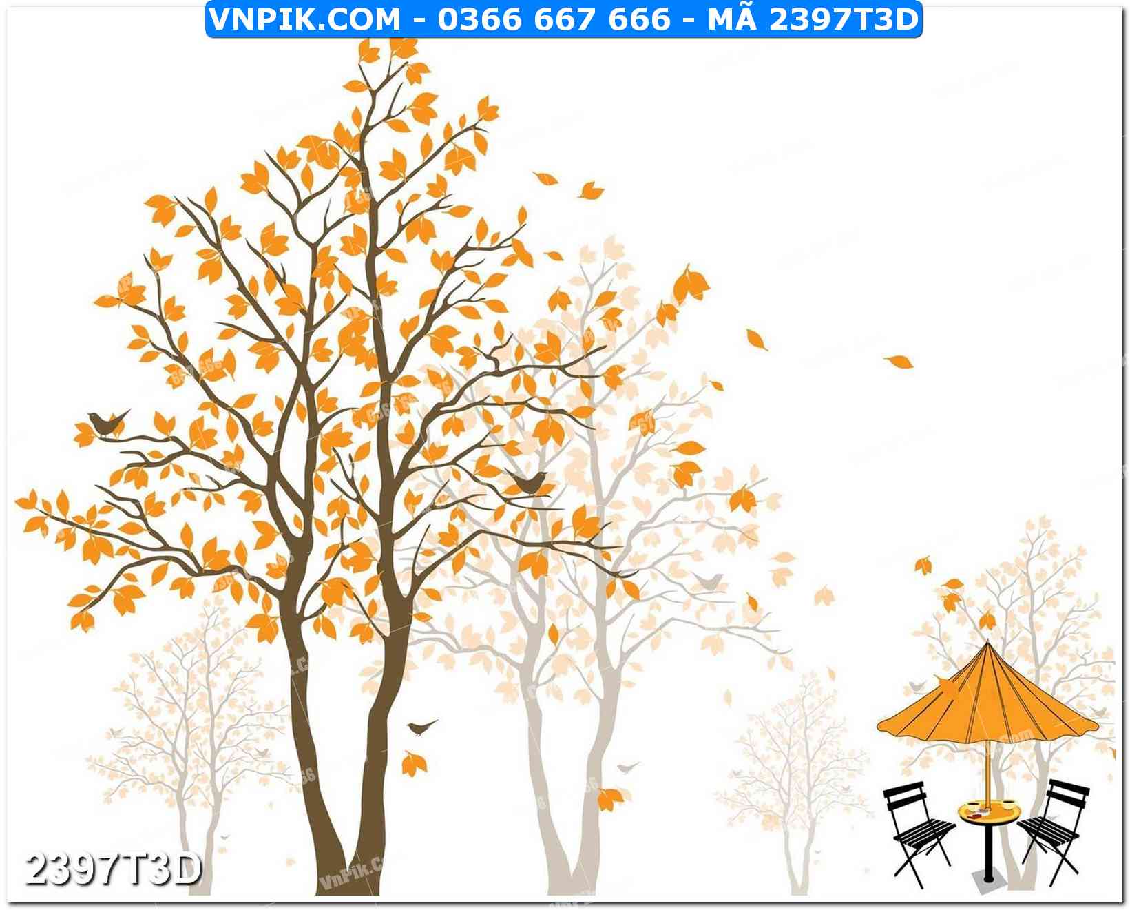 Trah Treo Tường – Tranh 3D Hiện Đại 2397T3D