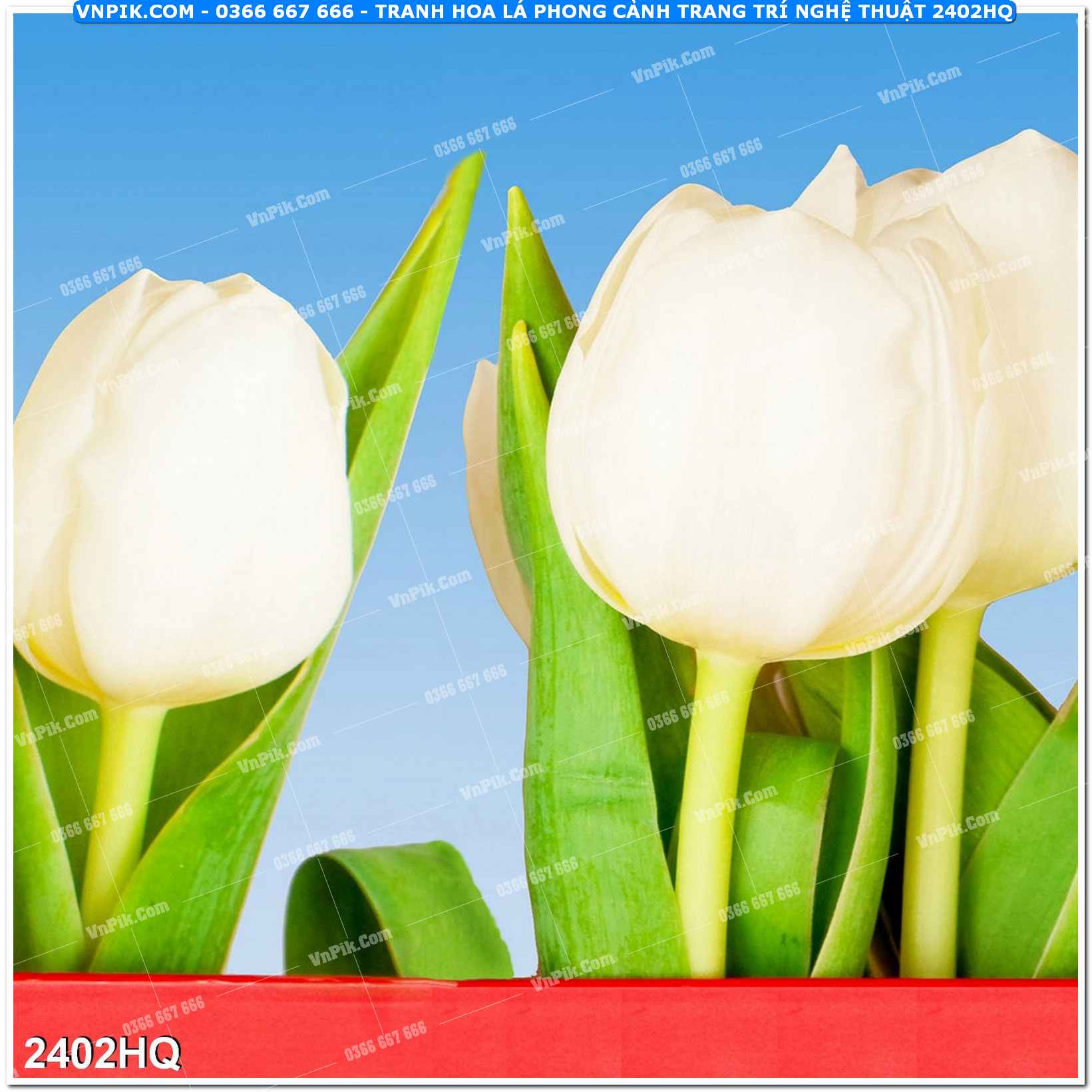 Tranh hoa lá phong cảnh trang trí nghệ thuật 2402HQ