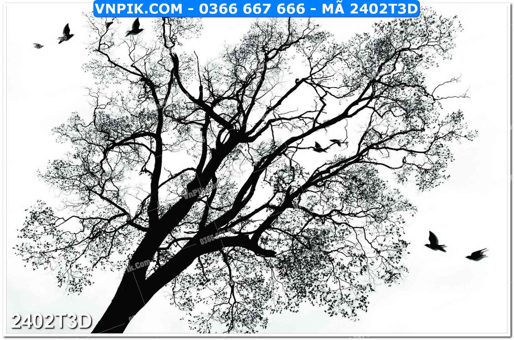 Trah Treo Tường – Tranh 3D Hiện Đại 2402T3D