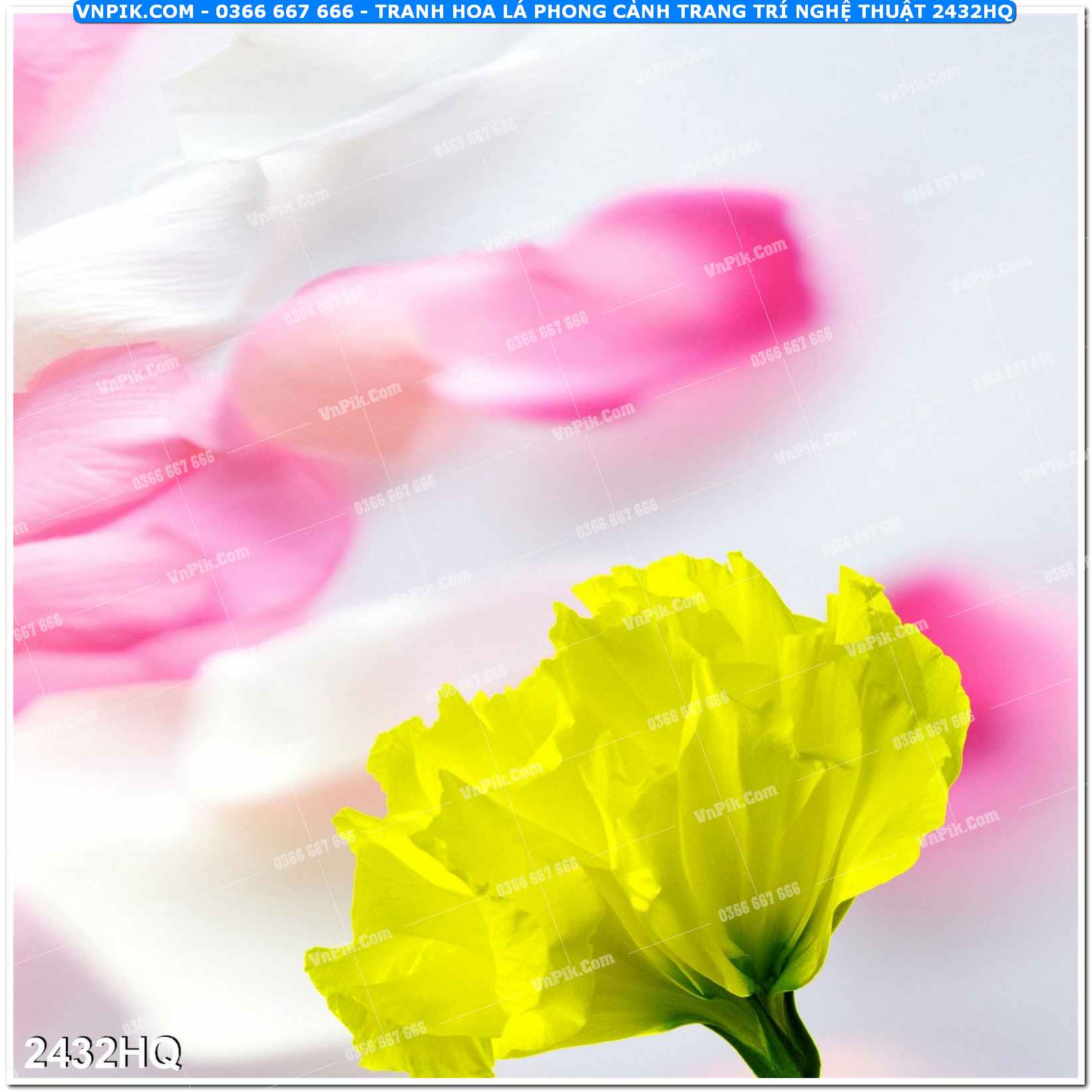 Tranh hoa lá phong cảnh trang trí nghệ thuật 2432HQ