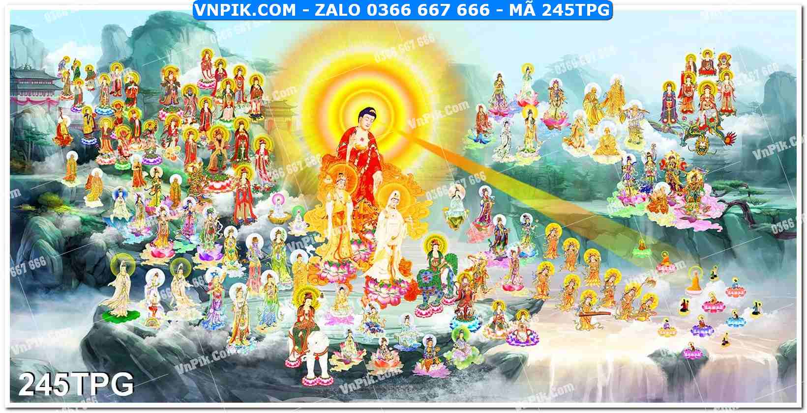Tranh Phật Giáo Treo Tường – Tranh Bồ Tát Mã File 245TPG