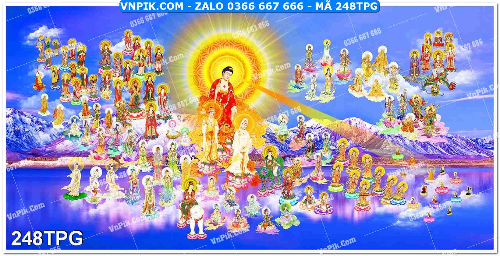Tranh Phật Giáo Treo Tường – Tranh Bồ Tát Mã File 248TPG