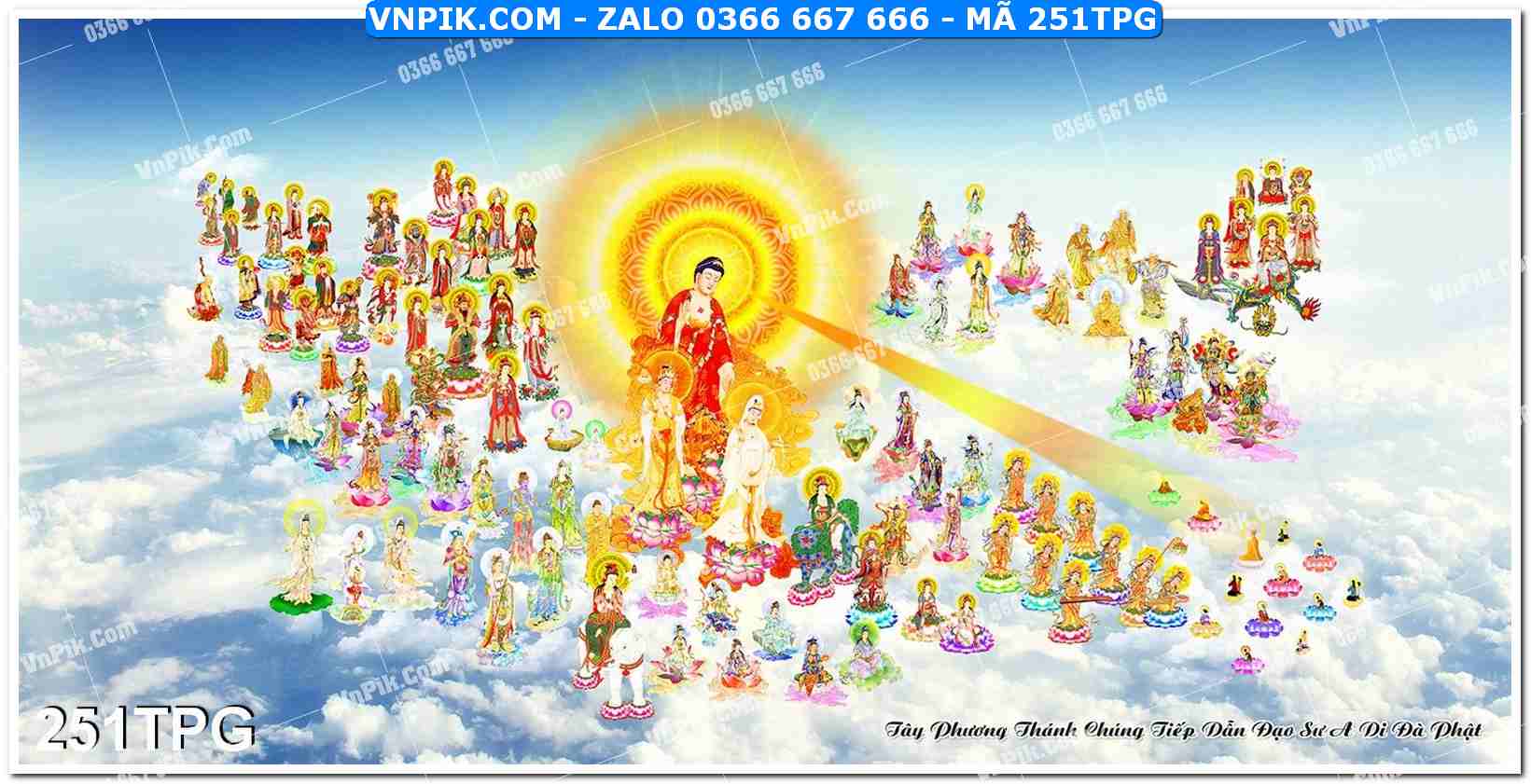 Tranh Phật Giáo Treo Tường – Tranh Bồ Tát Mã File 251TPG