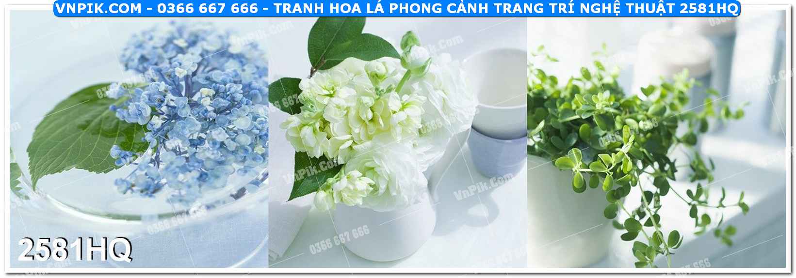 Tranh hoa lá phong cảnh trang trí nghệ thuật 2581HQ