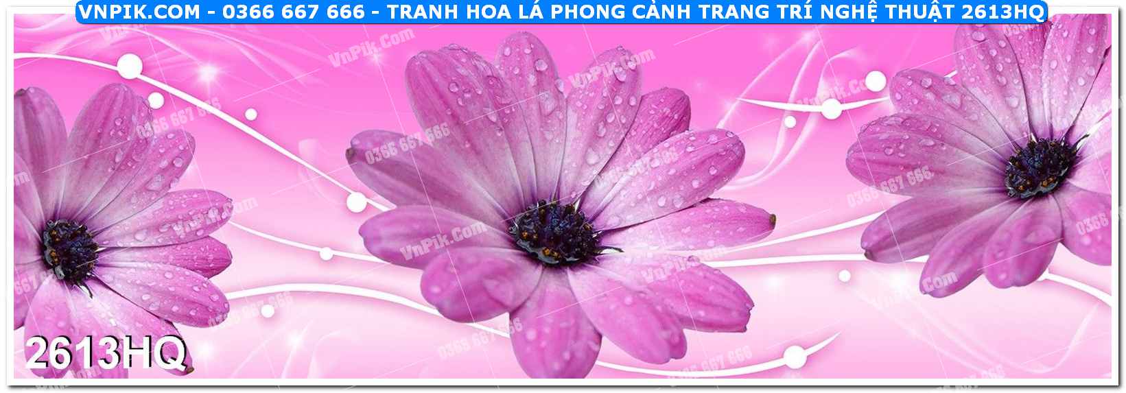 Tranh hoa lá phong cảnh trang trí nghệ thuật 2613HQ