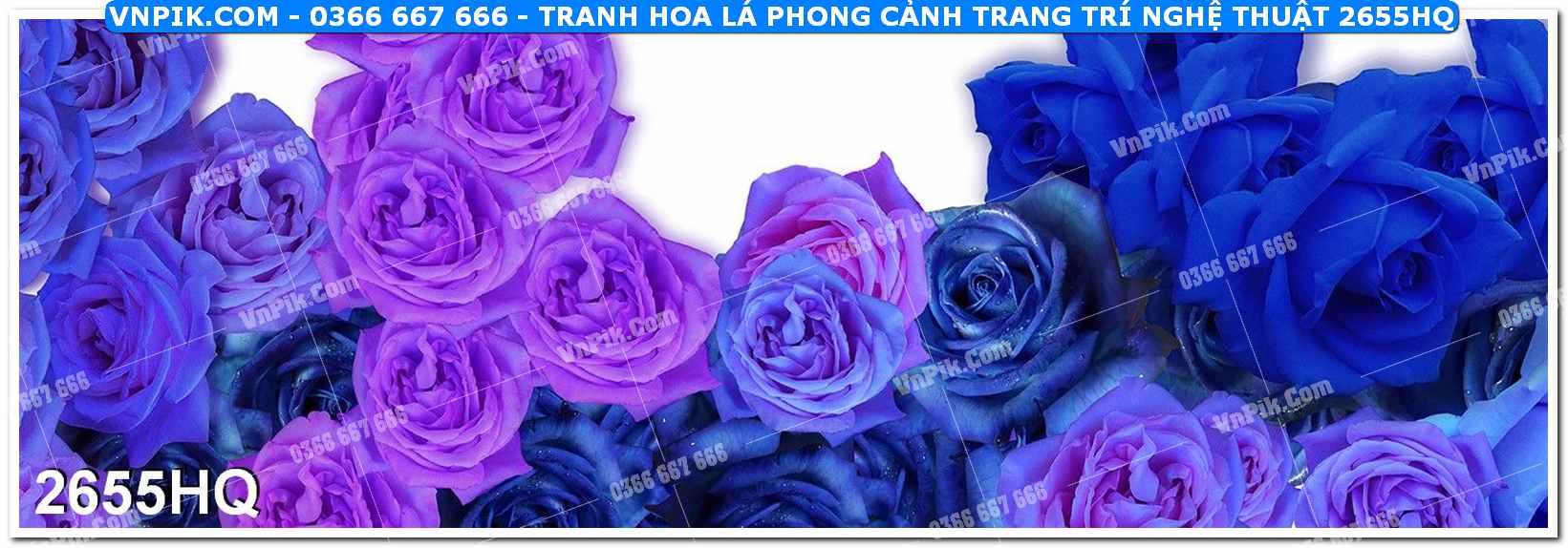 Tranh hoa lá phong cảnh trang trí nghệ thuật 2655HQ