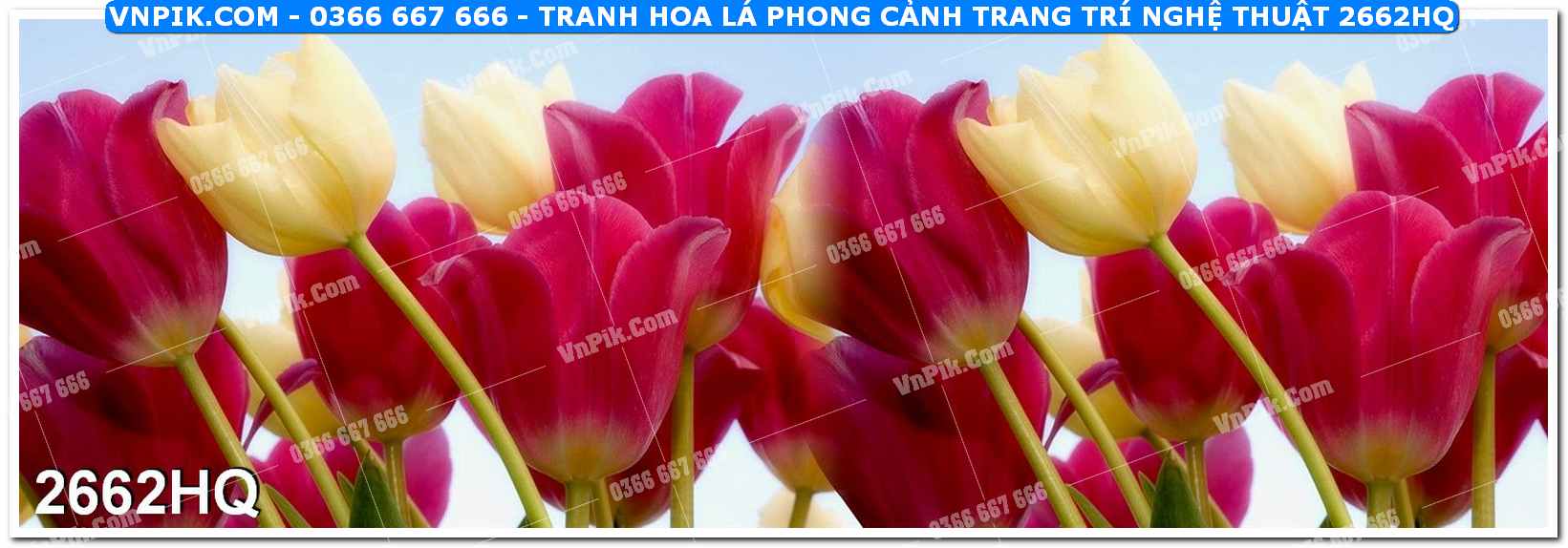 Tranh hoa lá phong cảnh trang trí nghệ thuật 2662HQ