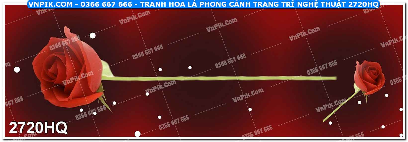 Tranh hoa lá phong cảnh trang trí nghệ thuật 2720HQ