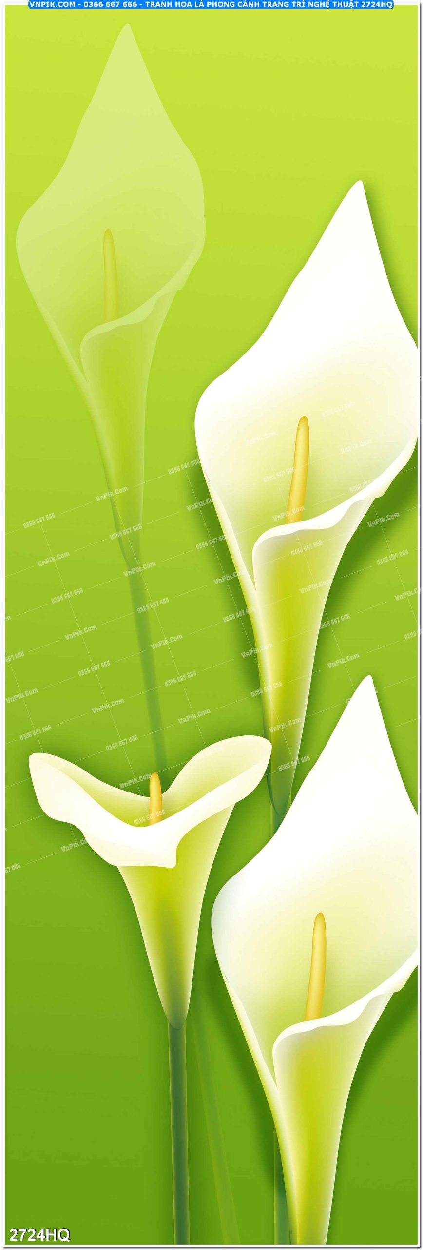 Tranh hoa lá phong cảnh trang trí nghệ thuật 2724HQ