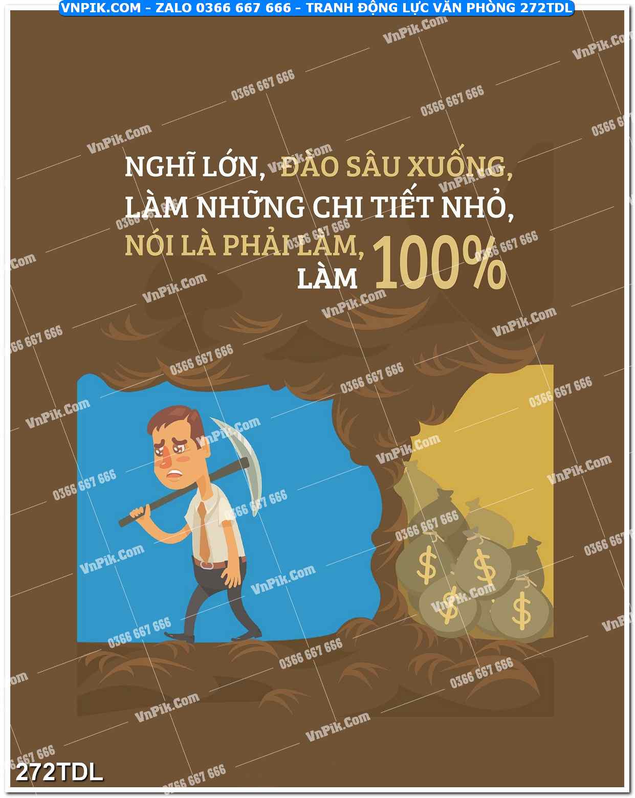 Tranh động lực văn phòng 272TDL