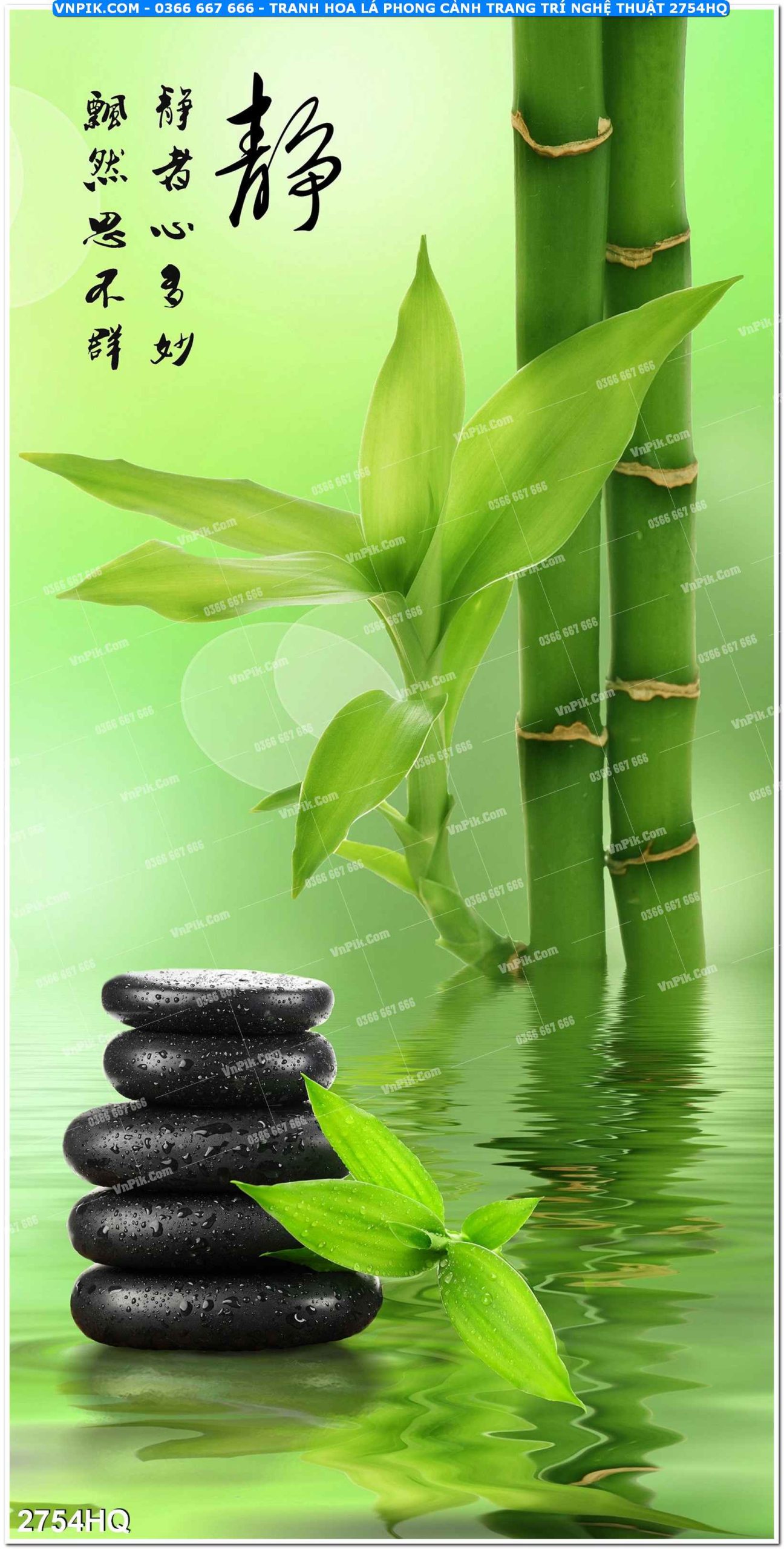 Tranh hoa lá phong cảnh trang trí nghệ thuật 2754HQ