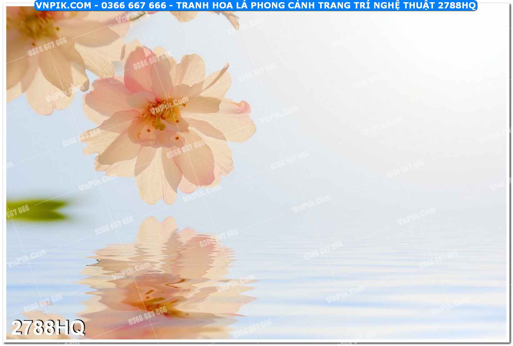 Tranh hoa lá phong cảnh trang trí nghệ thuật 2788HQ