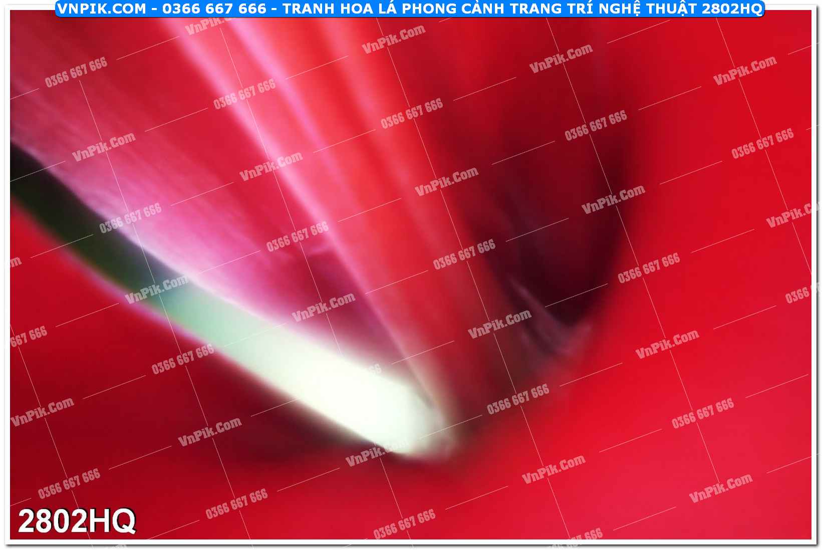 Tranh hoa lá phong cảnh trang trí nghệ thuật 2802HQ