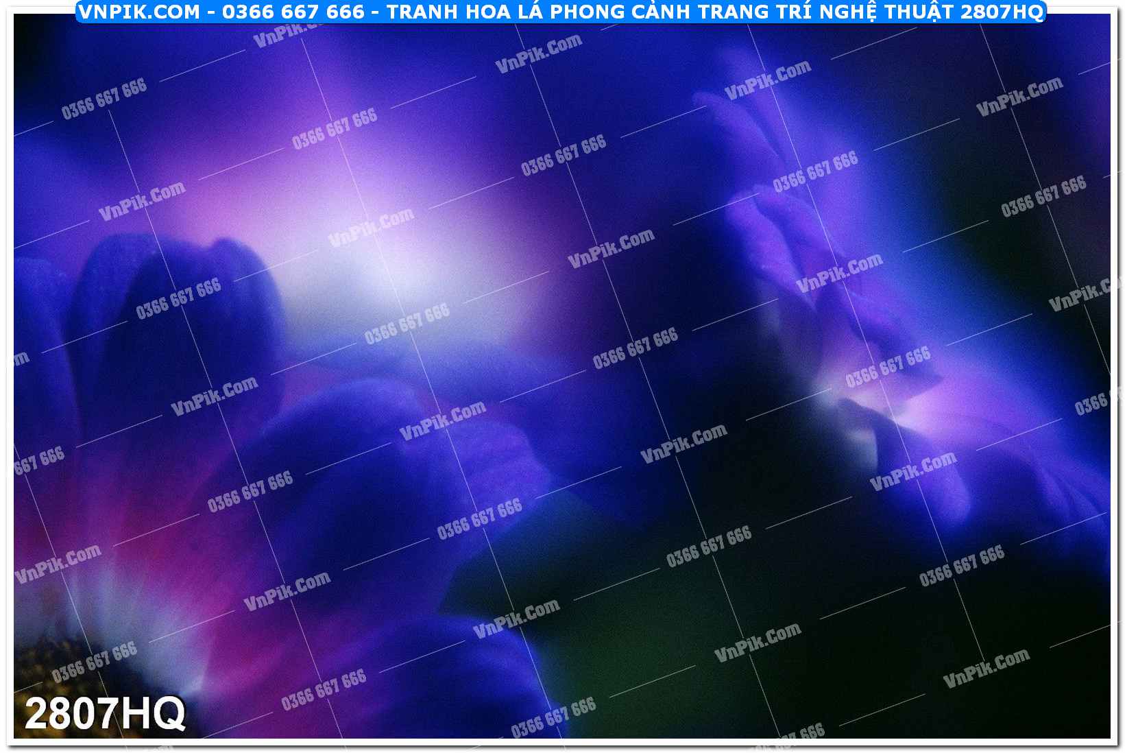 Tranh hoa lá phong cảnh trang trí nghệ thuật 2807HQ