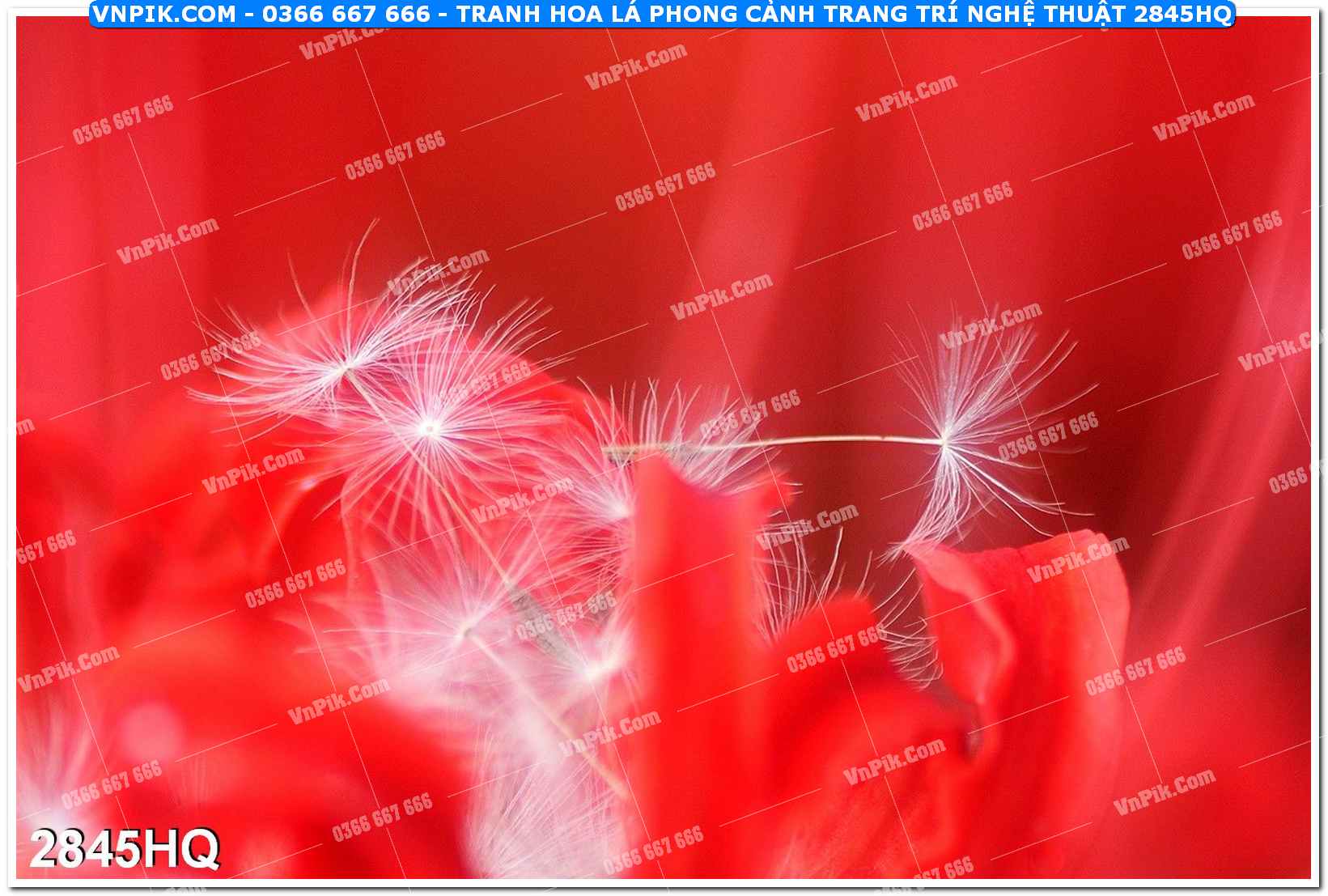 Tranh hoa lá phong cảnh trang trí nghệ thuật 2845HQ